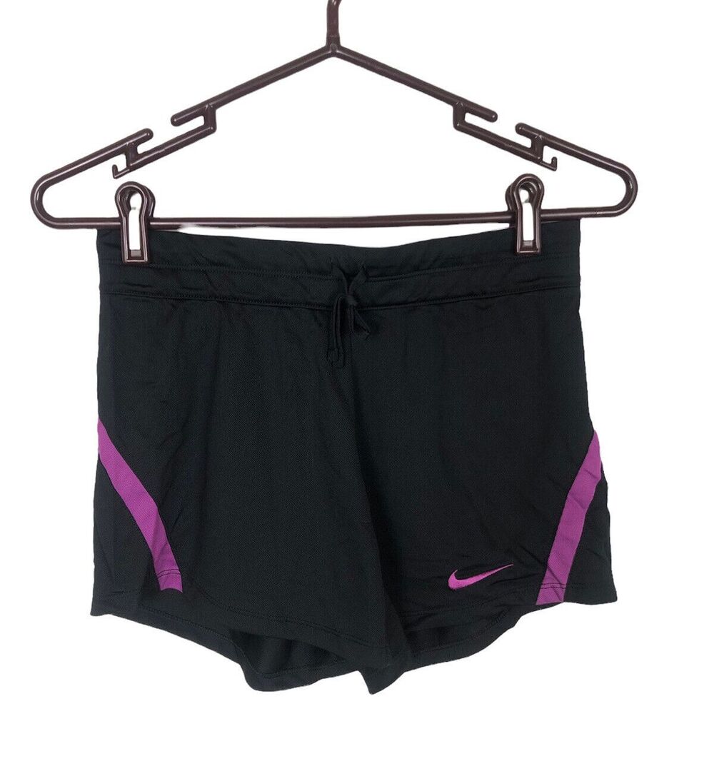 Nike Black Purple Dri-Fit Shorts Women's Size XS